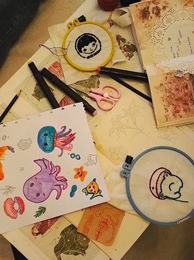 Aktivitas kreatif dan ilustrasi
