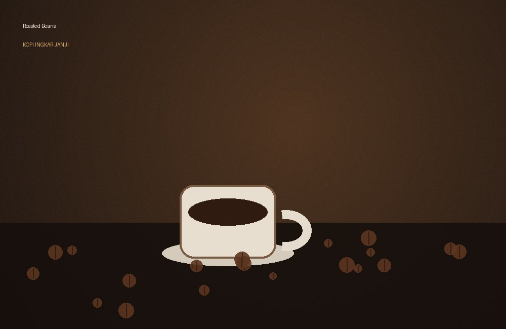 Biji kopi sangrai
