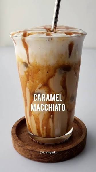 Kopi Susu Caramel Macchiato