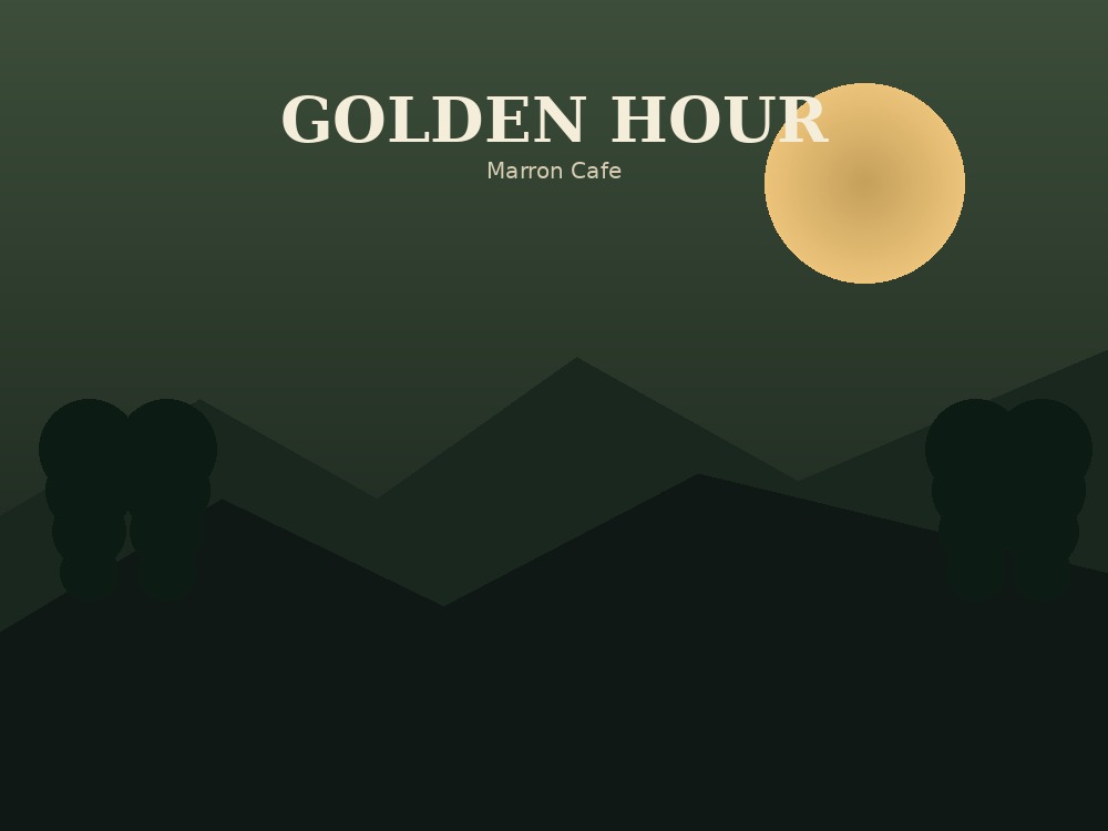 Golden hour di Marron