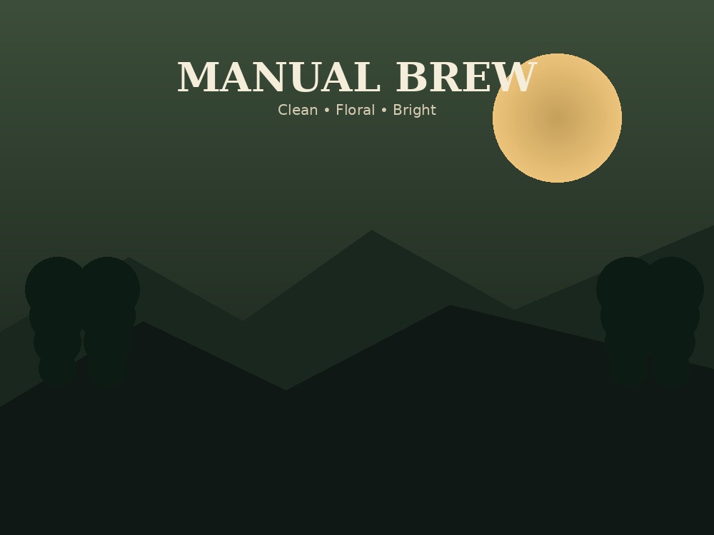Manual Brew