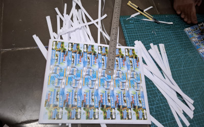Dokumentasi Proses Kerja Industri Hari ke114 di Caraka Digital Printing